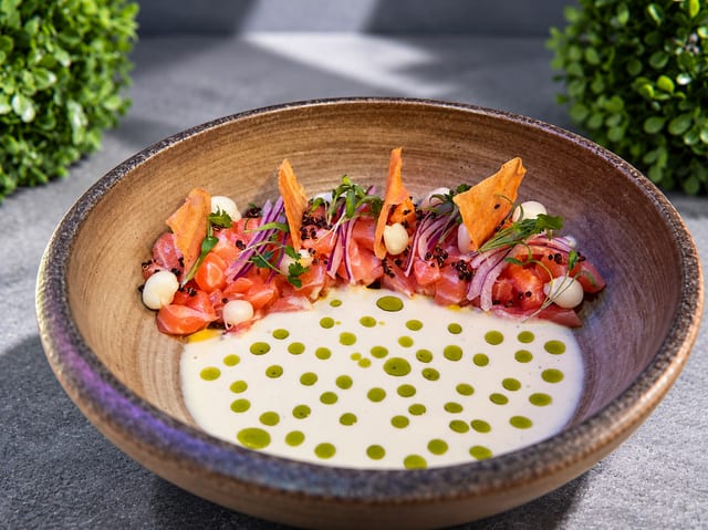 Salmon Ceviche.