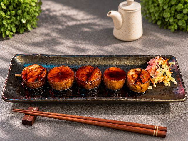 Eggplant Yakitori.