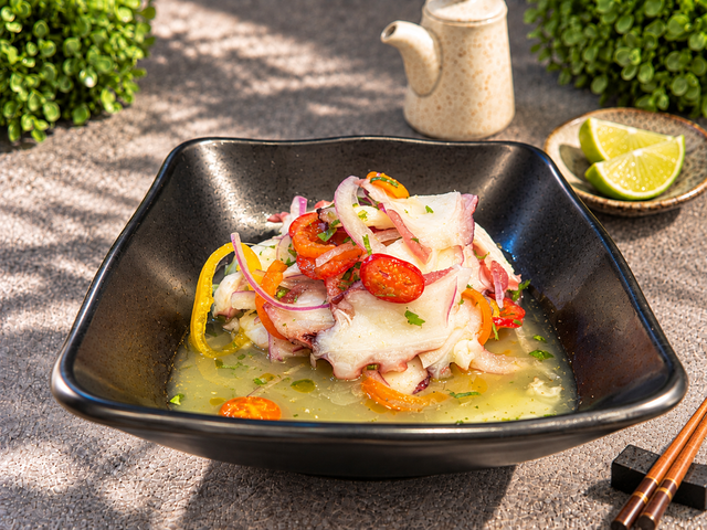 Ceviche Octopus.