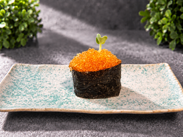 Tobiko Yuzu Sushi.