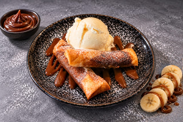 Dulce de Leche & Banana Roll.