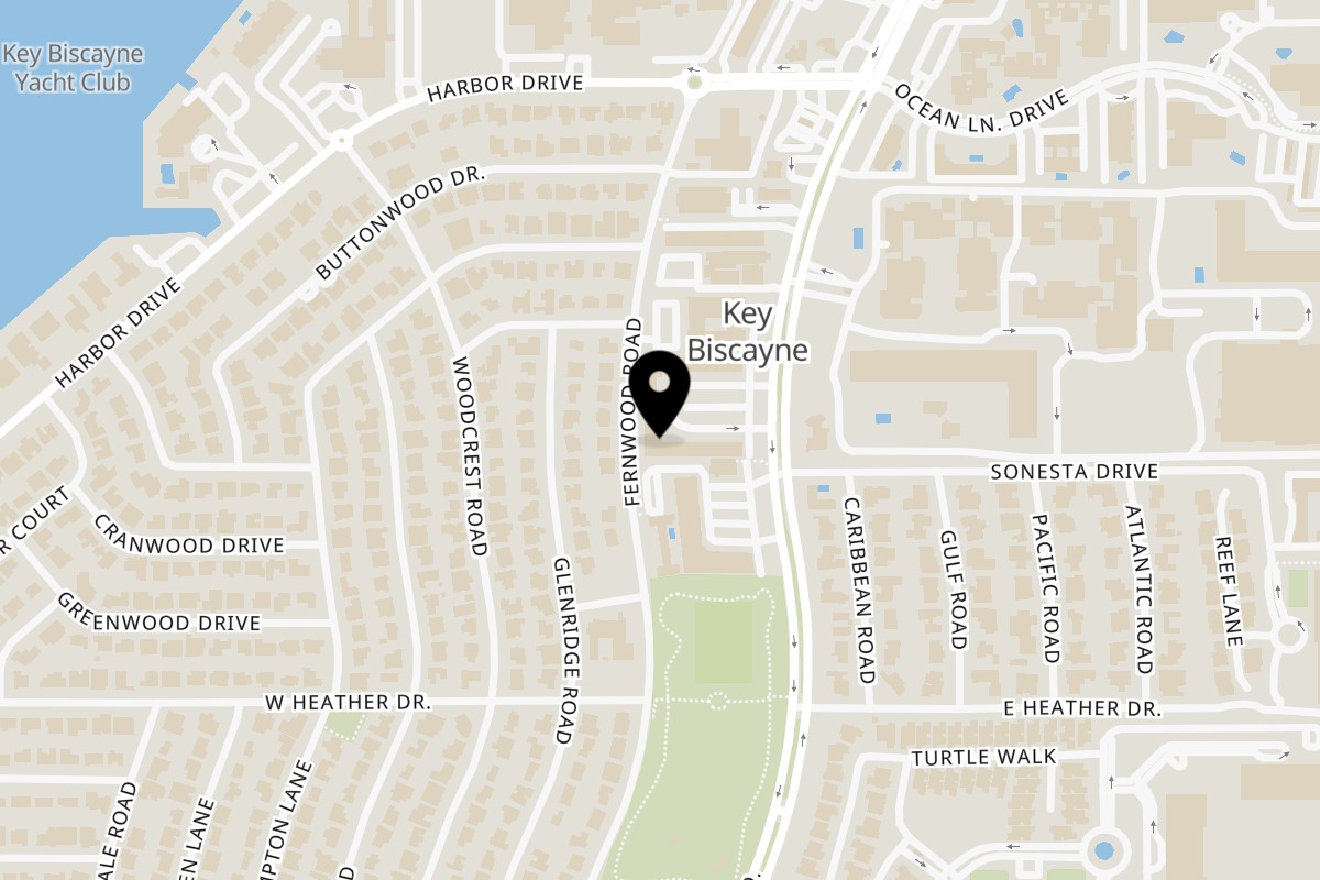 Map showing the location of Kazumi Modern Japanese on 260 Crandon Blvd #16 in Key Biscayne